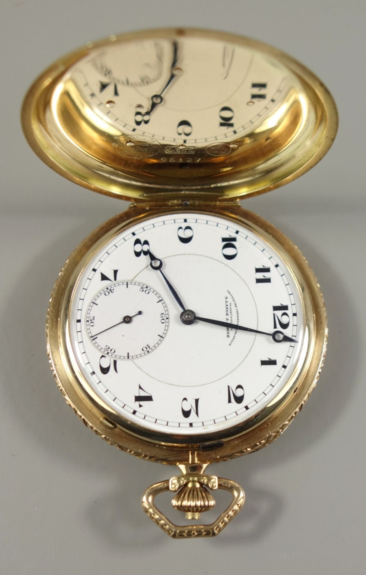 Feine Gold- Savonette A. Lange & Söhne Glashütte, Präsentuhr an den Boxer Willi Kaiser anlässlich - Bild 4 aus 12