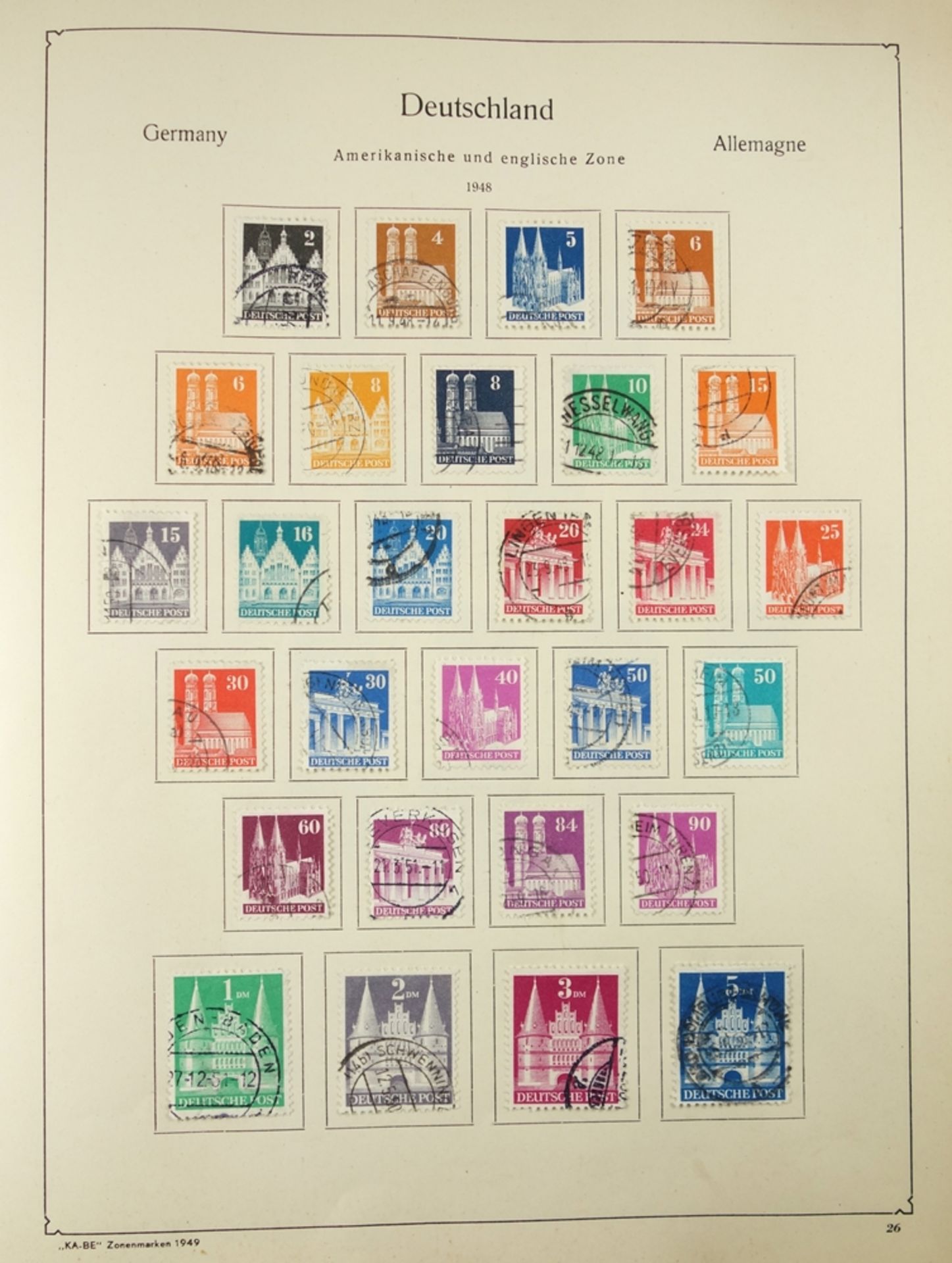 2 KB-BE Briefmarkenalben Nr. 1321/1323, Deutsches Reich und Inflation; Deutsches Reich 1880-1948, - Bild 5 aus 5