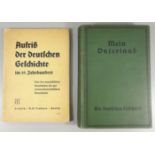 2 Bücher, 1930er Jahre, WK II: "Mein Vaterland" Lesebuch für die Heeres- und Marinefachschulen, hrg.