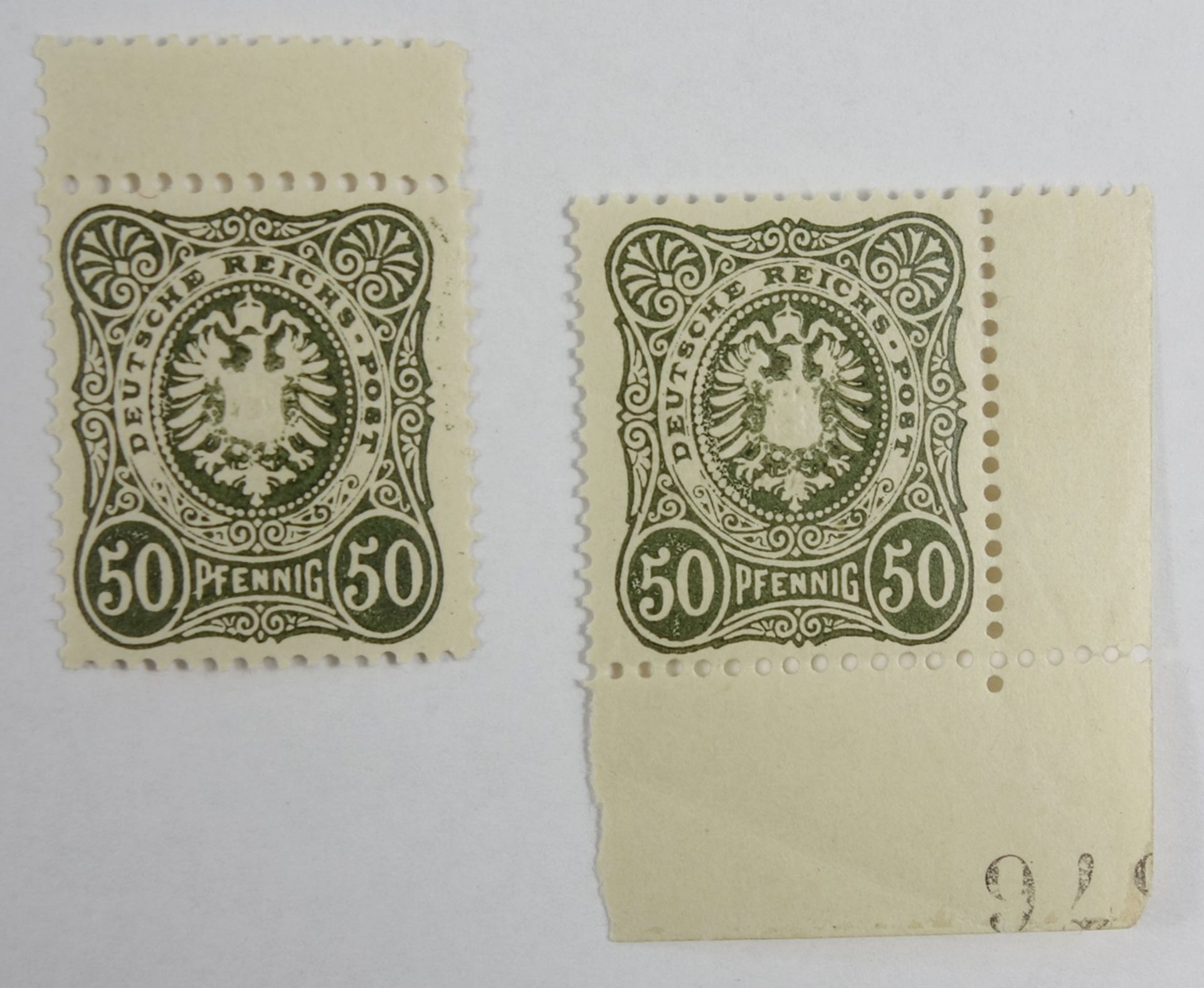 2* 50 Pfennig, Nr.DR 44, Kat.-Wert 160 €, postfrisch2 * 50 Pfennig, No.DR 44, catalog value 160 €,