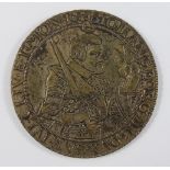 Taler 1655 CM Sachsen-Albertinische Linie Johann Georg I. 1615-1656, D.45mm, obere Bohrung, sonst