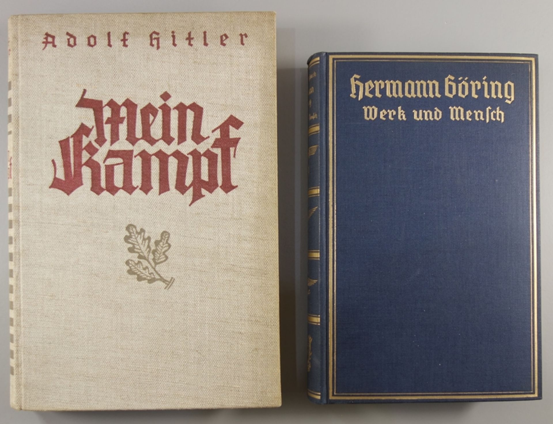 2 Bücher, II.WK: "Hermann Göring - Werk und Mensch" von Erich Gritzbach, 20.Auflage, Zentralverlag
