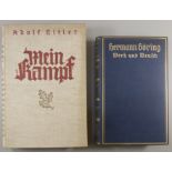 2 Bücher, II.WK: "Hermann Göring - Werk und Mensch" von Erich Gritzbach, 20.Auflage, Zentralverlag