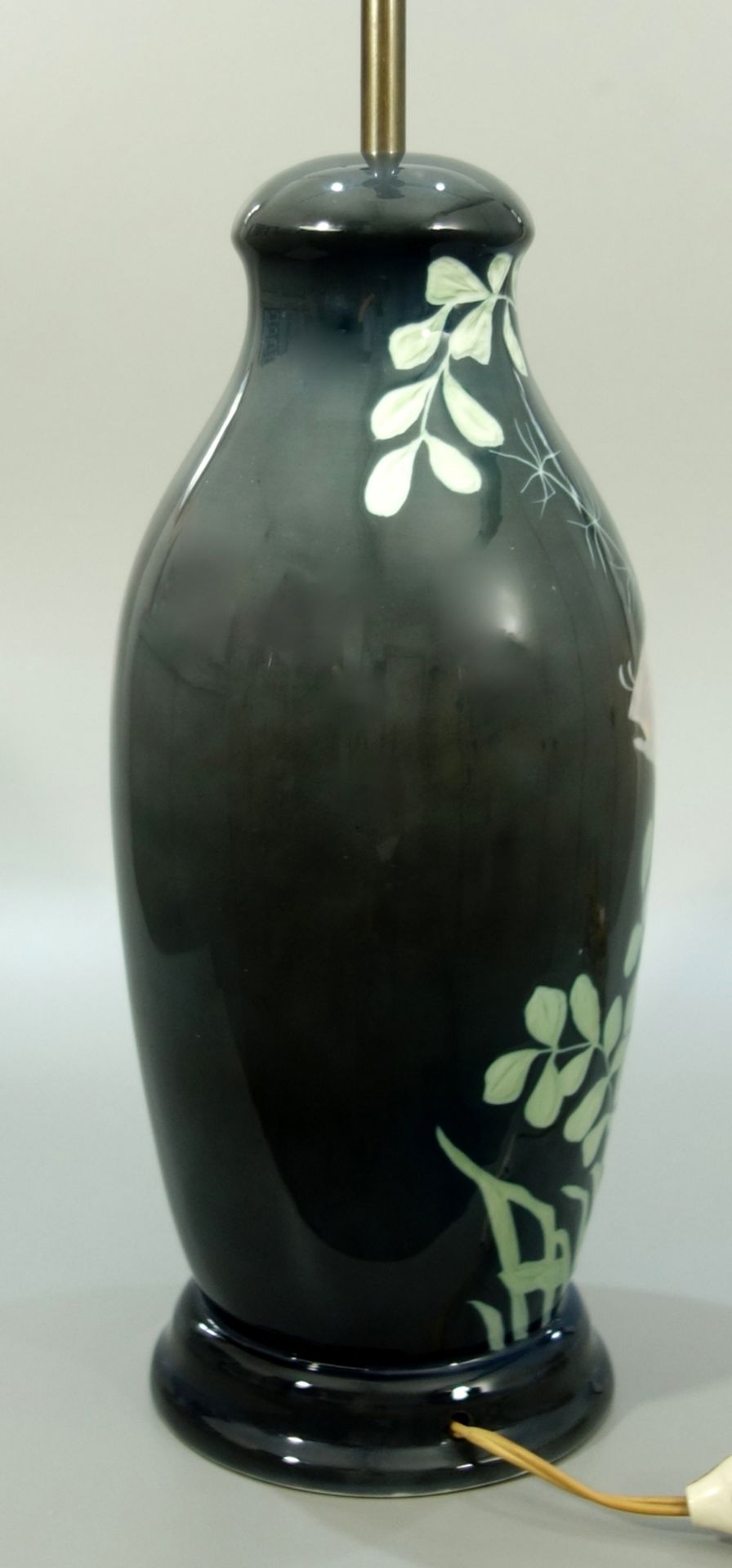 seltene Jugendstil-Tischlampe mit Unterwassermotiv, Rosenthal, um1910, Korpus-H.36cm (ohne - Bild 4 aus 6