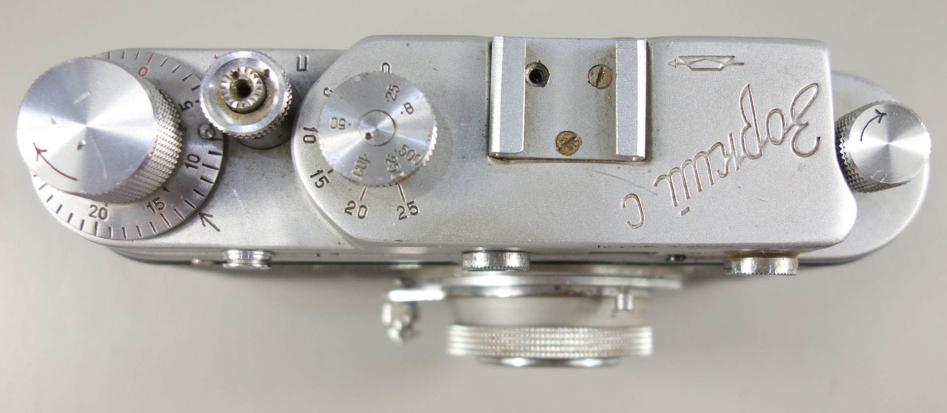 Messsucherkamera KMZ Zorki C, späte 1950er Jahre, russische Leica-Kopie, Serien-Nr. 57205843, - Bild 2 aus 4