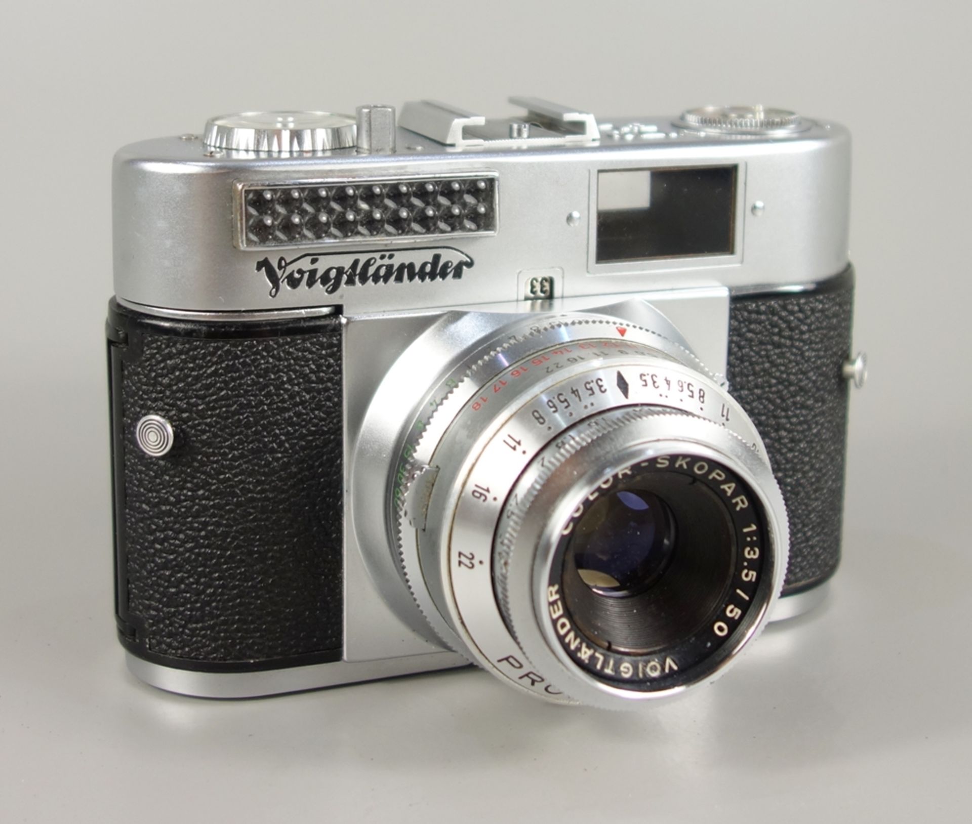 Voigtländer "VITO BL", späte 1950er Jahre, mit Objektiv Color-Skopar 1:3,5/50, Prontor-SVS-