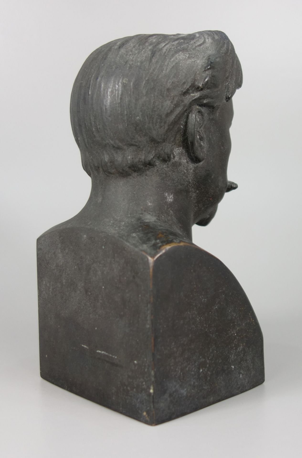 Georg Muth, Büste "Arthur Nikisch", 1924, wohl Dresden, Bronze, H.18cm, naturalistsich gestaltete - Bild 2 aus 4