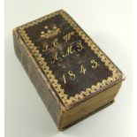 Die Bibel oder die ganze Heilige Schrift, Halle, 1813, 238.Auflage, Ledereinband mit geprägten