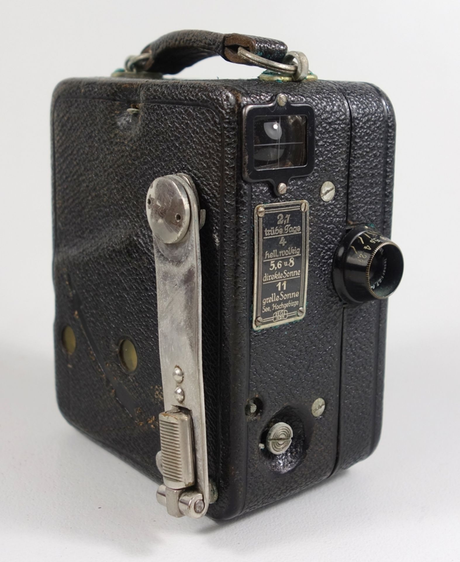 Schmalfilmkamera KINAMO, 1930er Jahre, Zeiss Ikon, 16mm Filmkamera, hergestellt 1929-1936, - Bild 2 aus 3