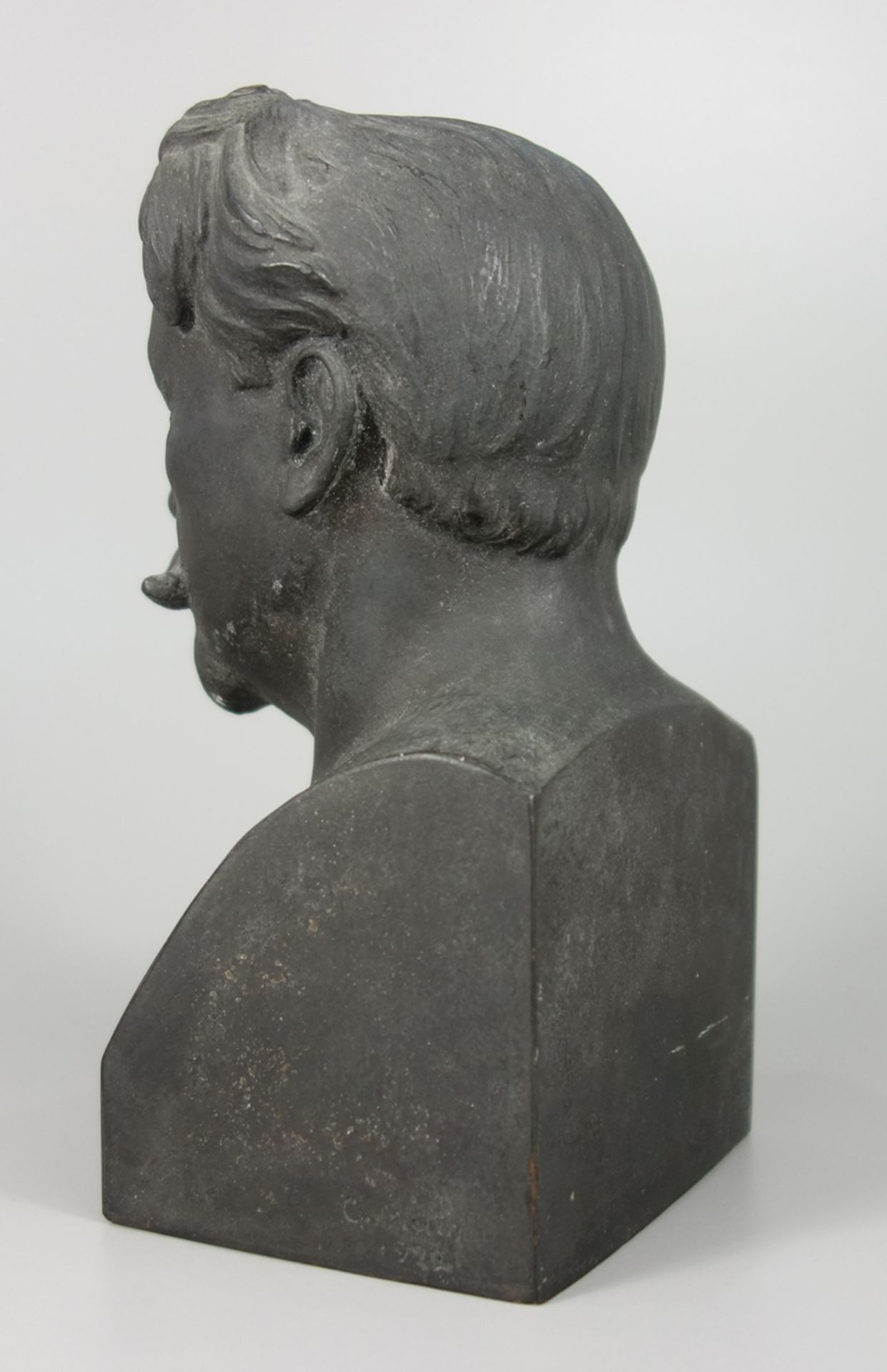 Georg Muth, Büste "Arthur Nikisch", 1924, wohl Dresden, Bronze, H.18cm, naturalistsich gestaltete - Bild 3 aus 4