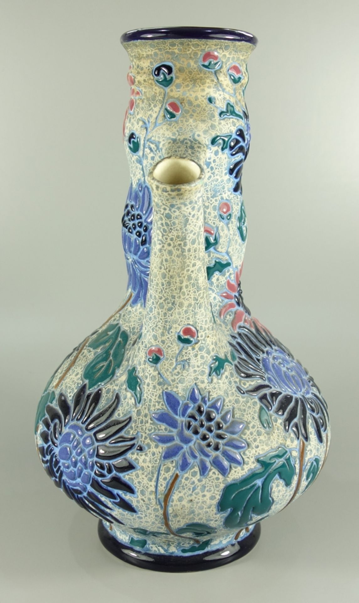 Vase, Amphora Werke, Turn-Teplitz, Jugendstil, um 1910, H.32,5cm, Modell-Nr. undtl., - Bild 3 aus 4