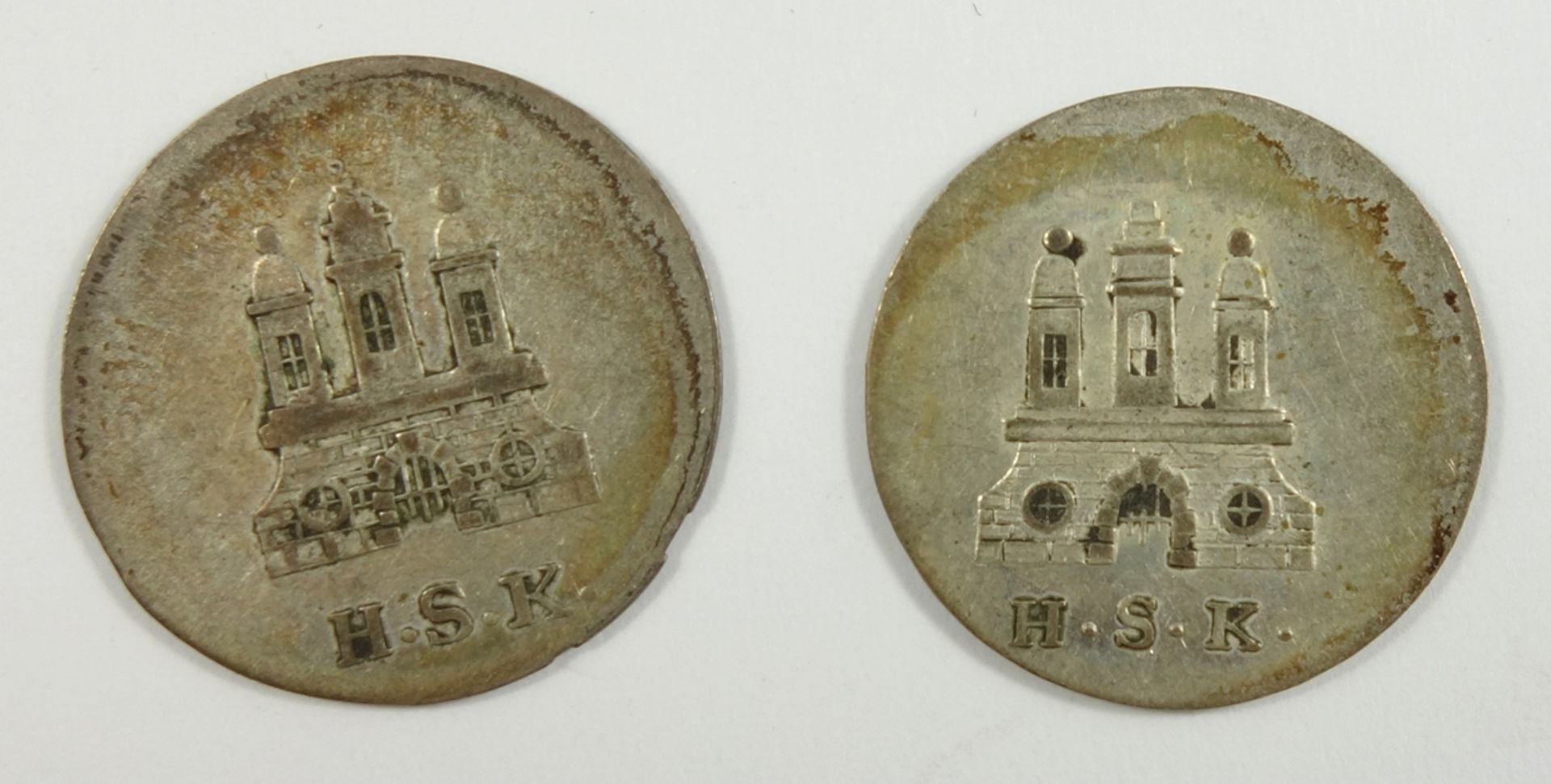 2* 1 Schilling 1828, Stadt Hamburg, Silber, Gew.1,98g, ss - Bild 2 aus 2