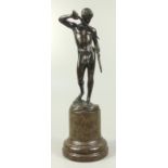 Ludwig Eisenberger (Bildhauer, tätig 1895 bis 1920, Berlin), Gladiator, Bronze, H. mit Sockel