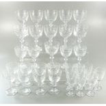 33-tlg. Gläser-Set, Villeroy&Boch, aus der Serie Miss Desiree, Kristallglas, facettierter
