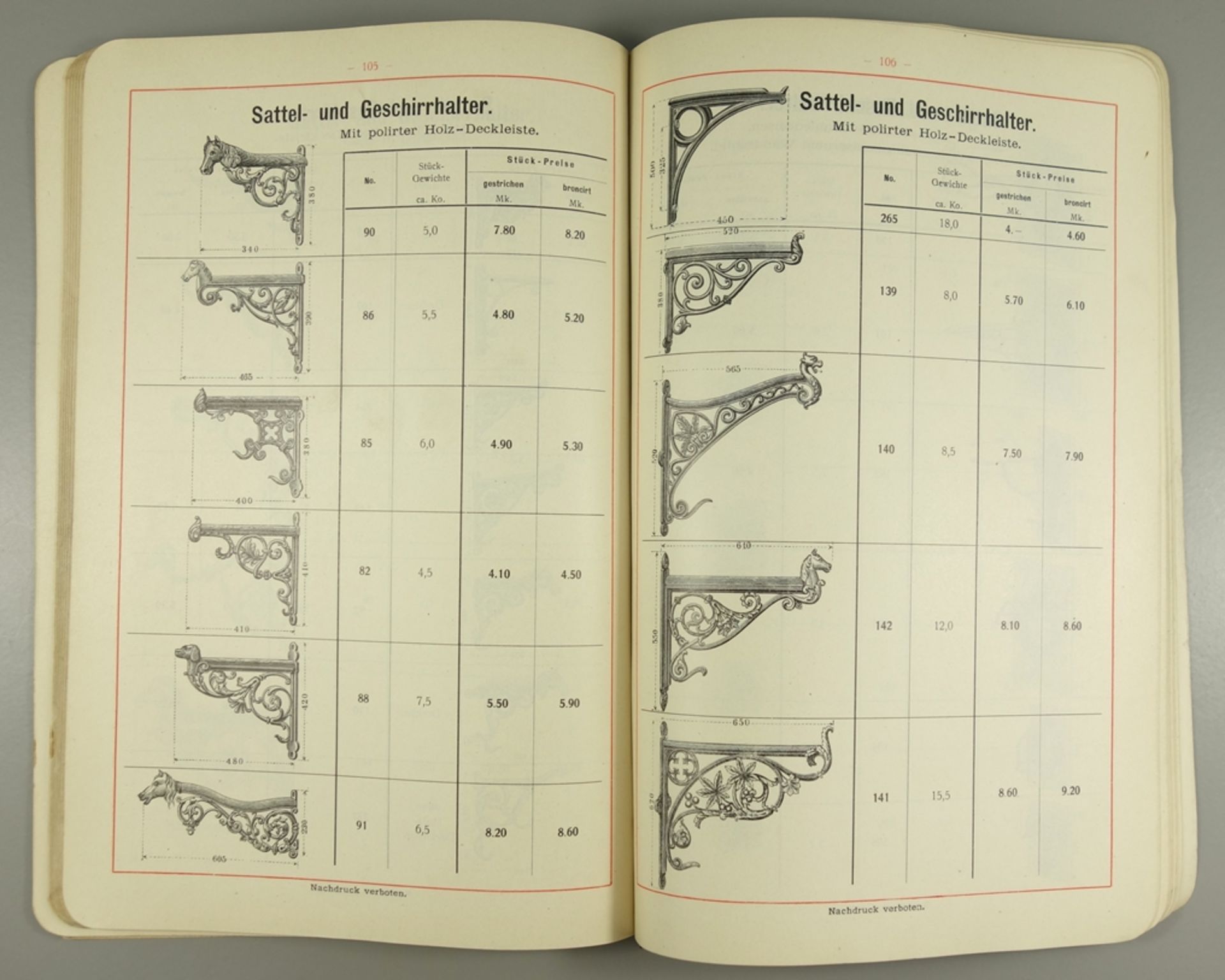 2 Kataloge "Eisenhütten- und Emaillirwerk Tangerhütte", Nr. 14 und Nr.22, um 1900, Franz - Bild 2 aus 3