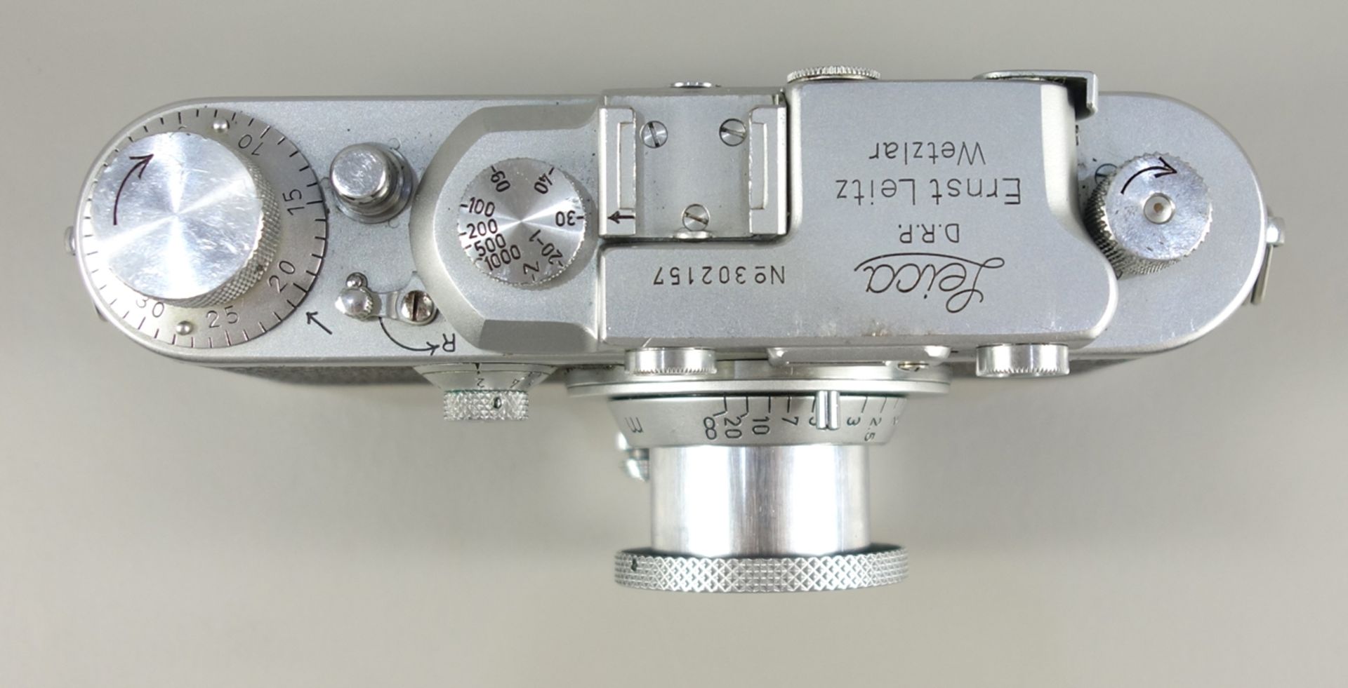 Leica IIIa, Sucherkamera, Ernst Leitz Wetzlar, 1938, Serien-Nr. 302157, sogenannte Schraubleica - Bild 3 aus 5