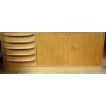 Sideboard, Deutsche Werkstätten Hellerau, Serie 602/K, Senesche, H*B*T 64*158*45cm, Gebrauchsspuren,