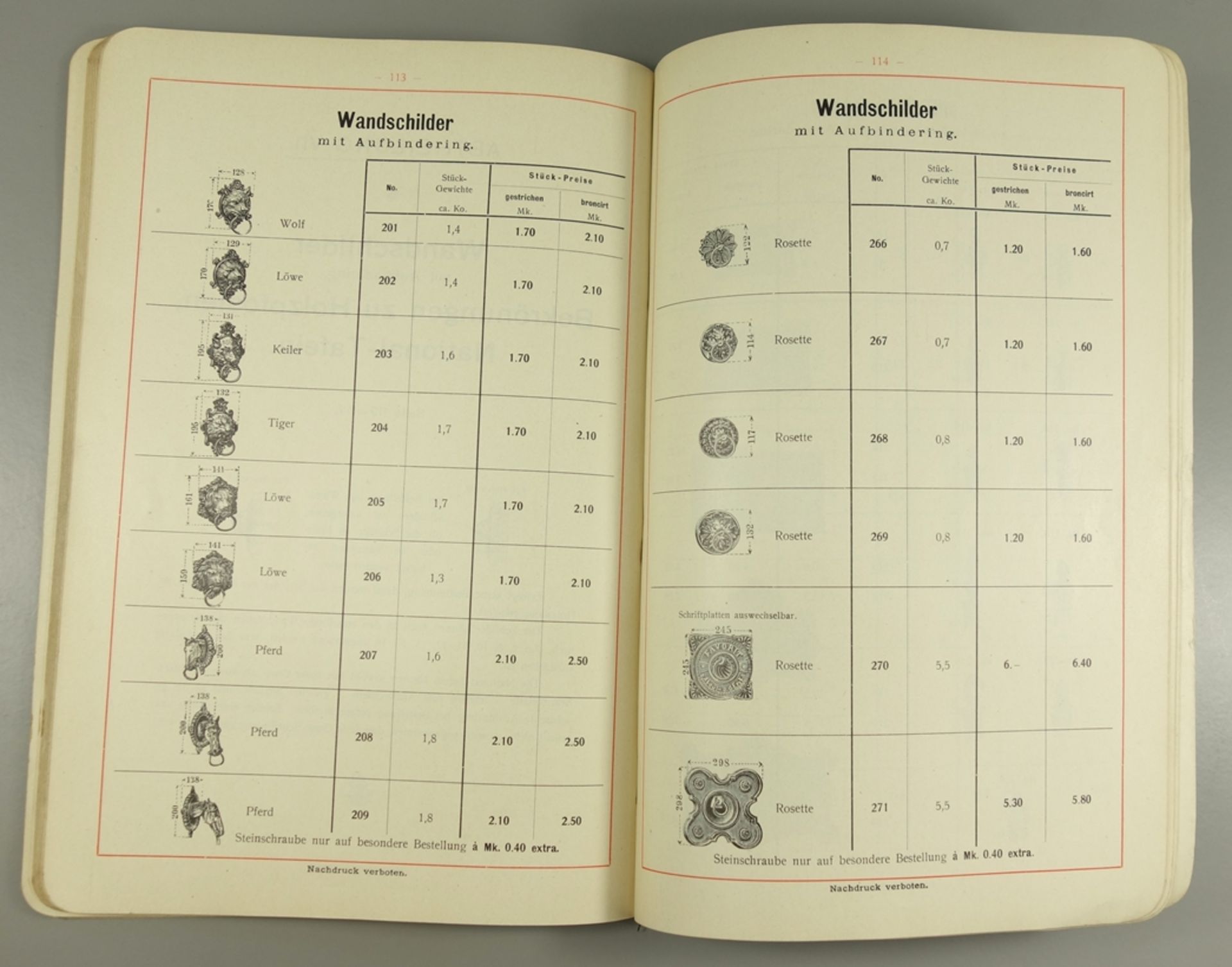 2 Kataloge "Eisenhütten- und Emaillirwerk Tangerhütte", Nr. 14 und Nr.22, um 1900, Franz - Bild 3 aus 3