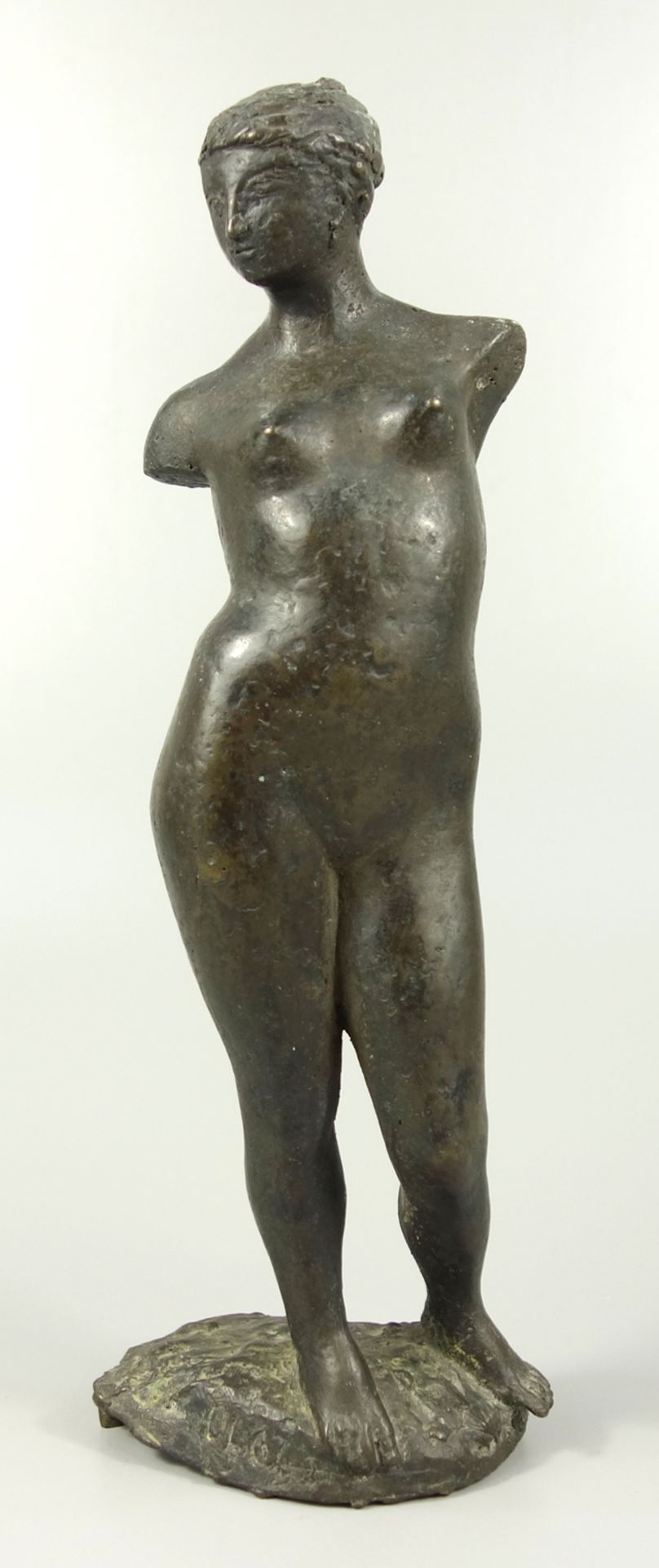 Hans Dieter Läpple (1938-2019, Heilbronn) "Frauentorso", Bronze, H.27,5cm, Boden mit Ritzsignum "