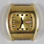 Armbanduhr Citizen Kal. 6501 Automatic, 70er Jahre, vergoldetes Gehäuse, goldenes Zifferblatt mit