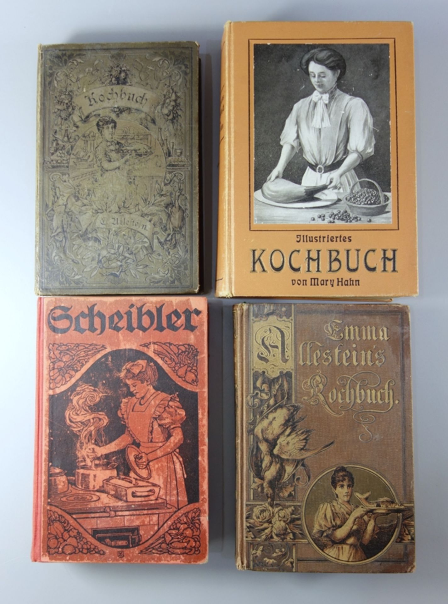 4 Kochbücher, um 1900: 2* "Das beste bürgerliche Kochbuch vorzüglich für das Haus berechnet", Emma