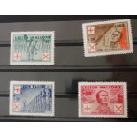Briefmarkensatz Legion Wallonie, Belgien, ca.30 000 Sätze wurden davon gedruckt Stamp set Legion