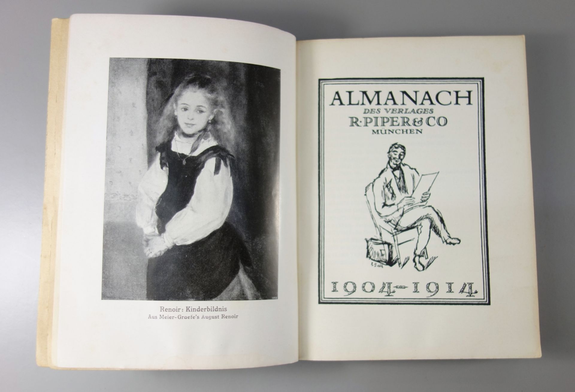 Almanach des Verlages R.Piper&Co, München, 1904-1914, 29 Bildbeigaben, u.a. von Paul Cézanne, - Bild 3 aus 3