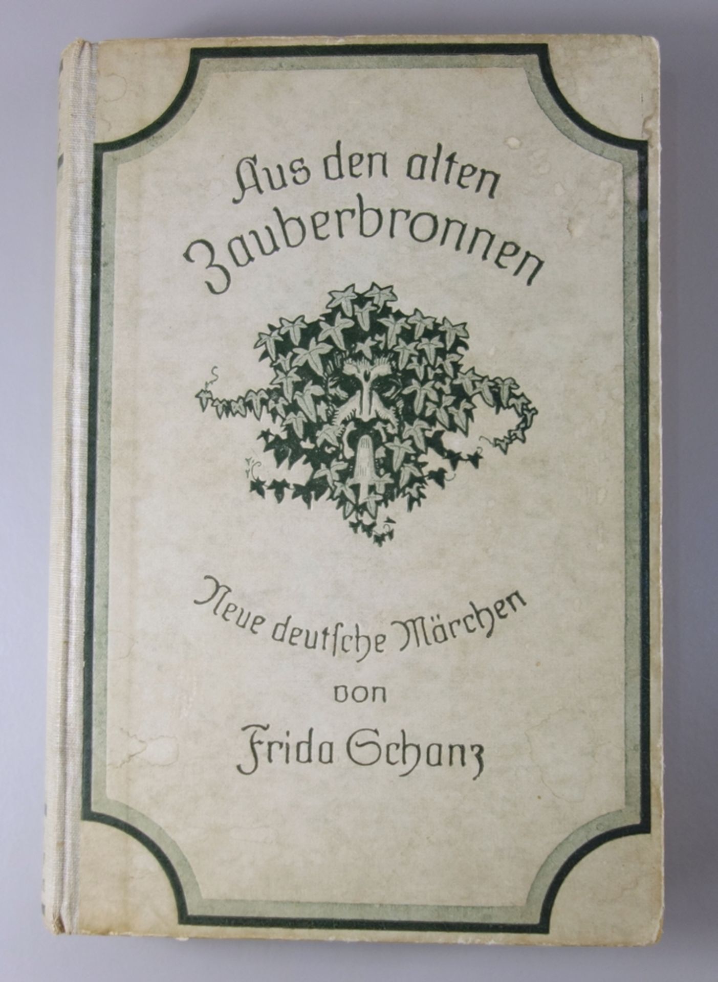 Aus den alten Zauberbronnen; Neue deutsche Märchen von Frida Schanz, 1914, mit 4 farbigen und 4 s/