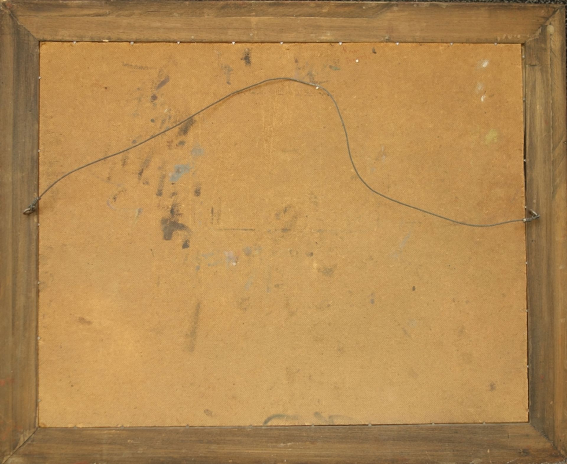 J. Koning, "Reiter in aufziehendem Gewitter", Mitte 20. Jahrhundert, Öl/Hartfaser, unten rechts - Bild 3 aus 3