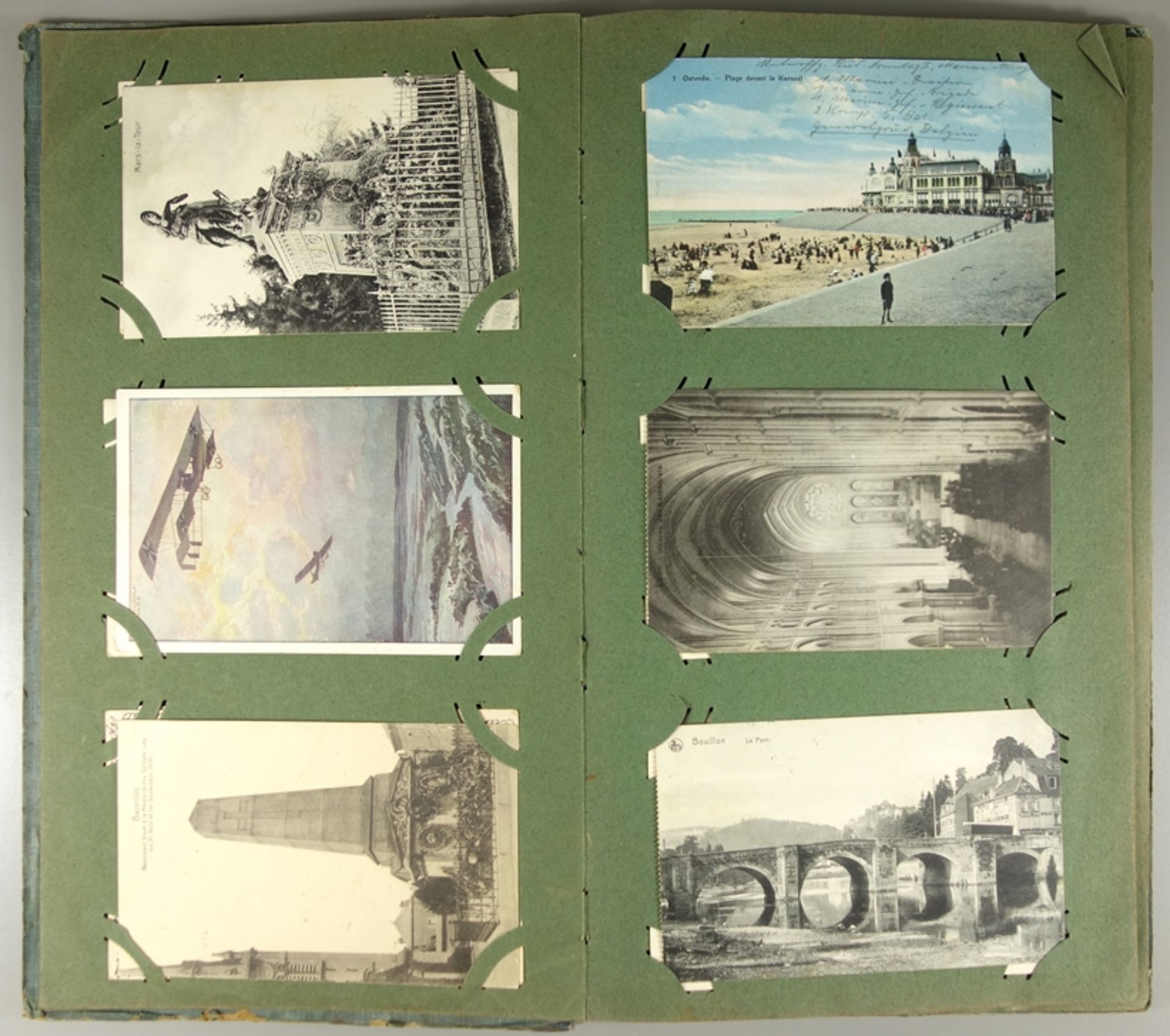 72 Feldpost-Ansichtskarten, I.WK, 1914/18, mit rückseitigen Feldpoststempeln, darunter ca.14 - Bild 4 aus 4
