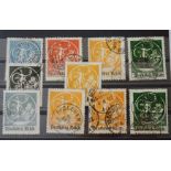 Freimarken 1921 (ehem. Bayern), M: 119 - 138 Postage stamps 1921 (former Bavaria), M: 119 - 138
