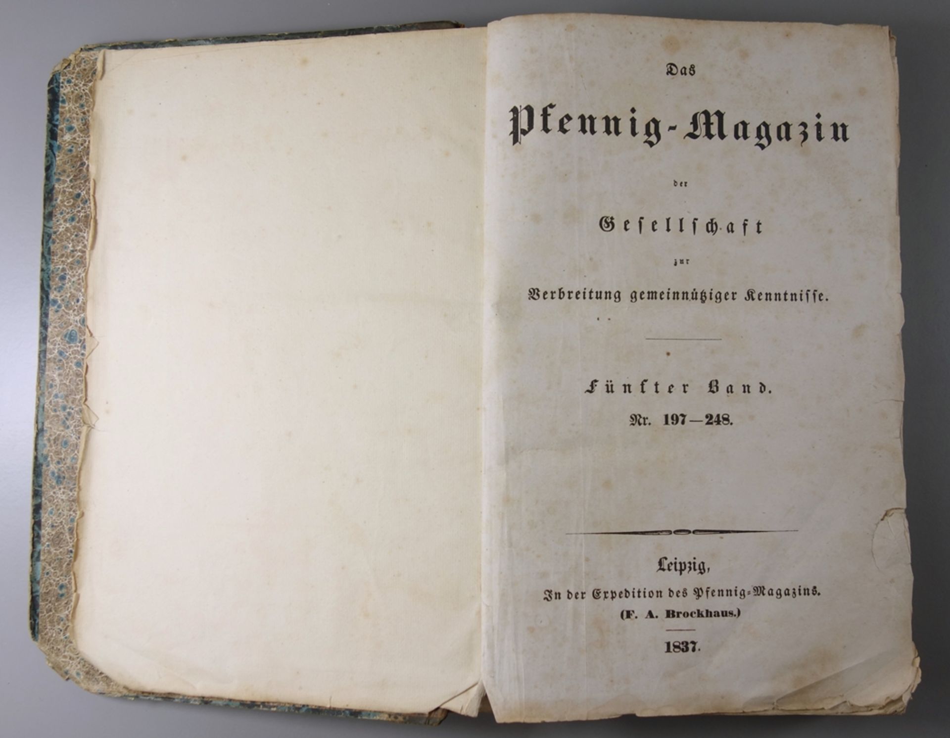 Das Pfennig-Magazin der Gesellschaft zur Verbreitung gemeinnütziger Kenntnisse, 5.Band, 1837, Nr. - Bild 2 aus 3