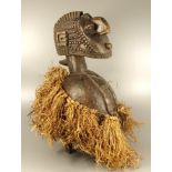 Nimba Schulter- Maske der Baga, Guinea, Weichholz in Gestalt einer Ahnfrau, umlaufend mit