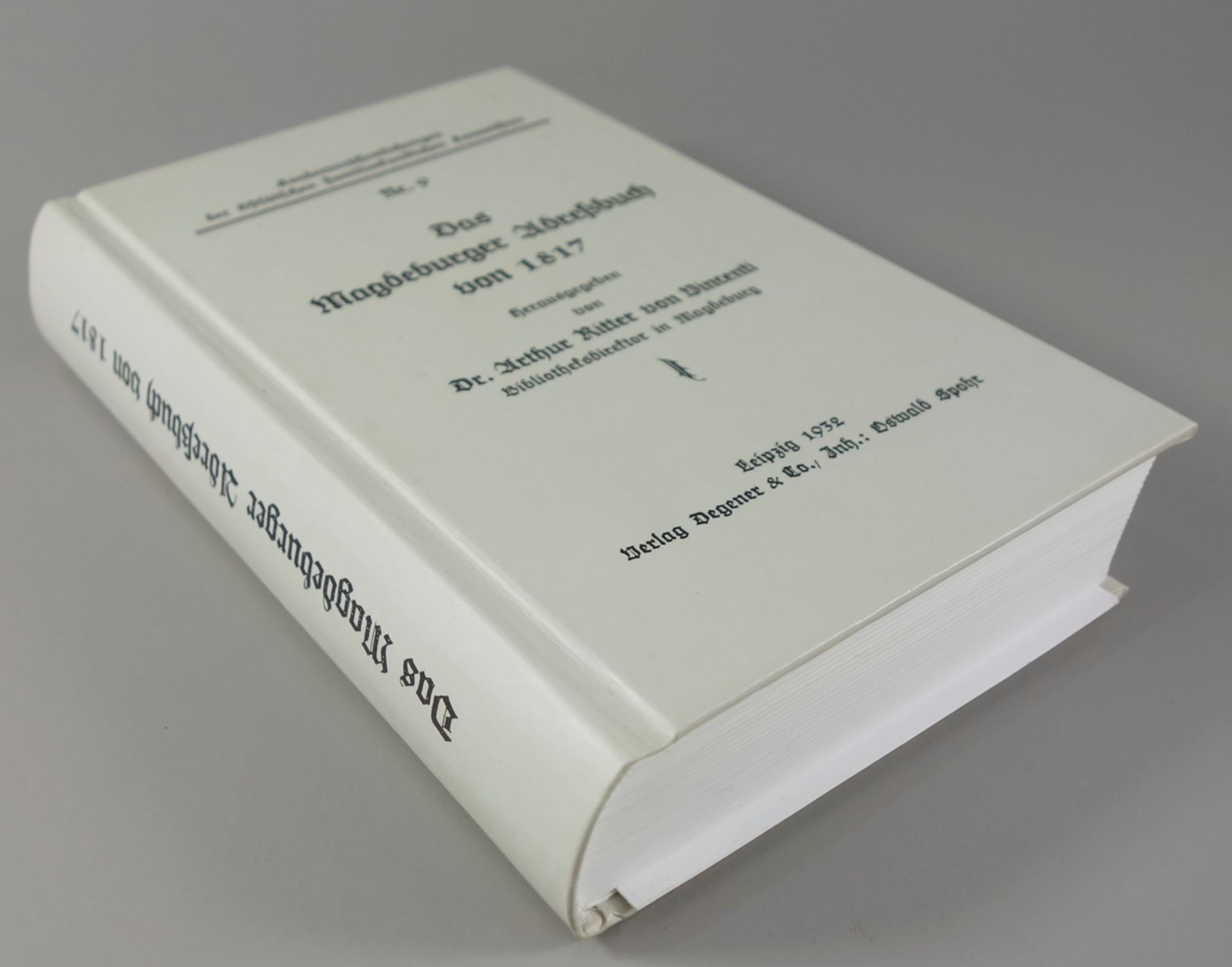 Das Magdeburger Adreßbuch von 1817, Reprint 2004, hrg. vom Stadtarchiv Magdeburg und vom Verlag - Bild 2 aus 4