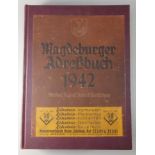 Magdeburger Adreßbuch 1942, Verlag August Scherl Nachfolger, mit Stadtpan (an den Falzen tlw.