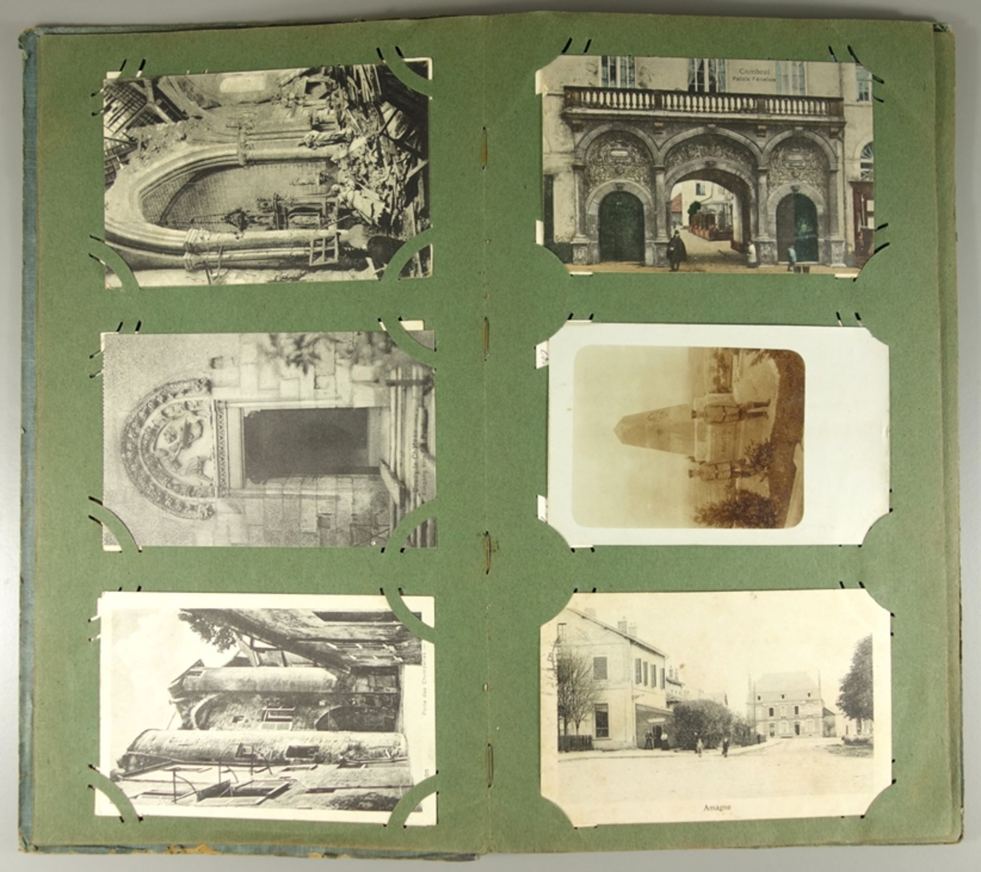 72 Feldpost-Ansichtskarten, I.WK, 1914/18, mit rückseitigen Feldpoststempeln, darunter ca.14 - Bild 3 aus 4