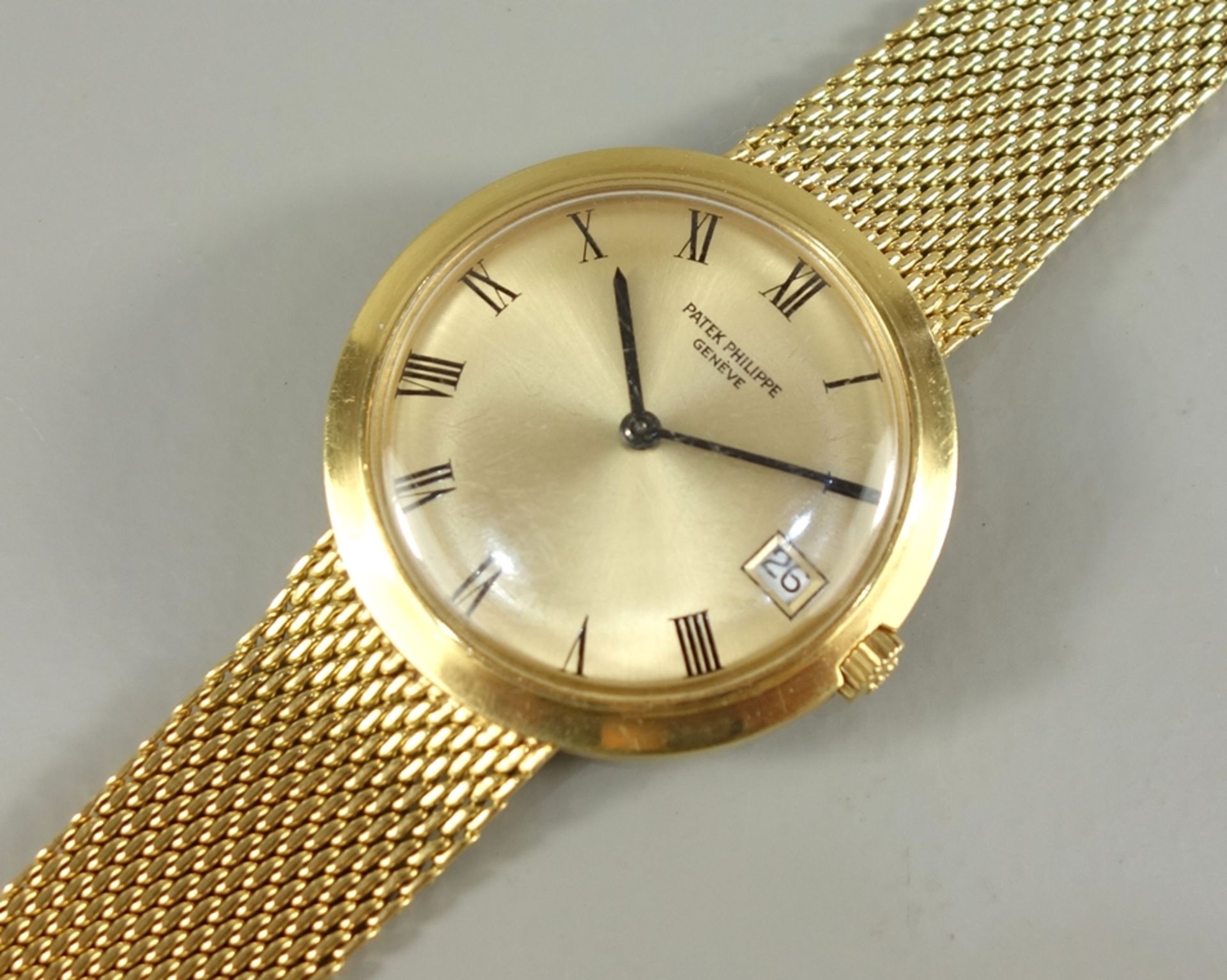 Armbanduhr Patek Philippe Calatrava "IOS-Million Dollar Associate", 750er Gelbgold, Automatik,