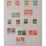 Briefmarkensammlung BRD, 1949 - 1960, gepflegt, Deutscher Druck, Einheitsausgaben, postfrisch,