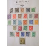 Briefmarkensammlung Alliierte Besetzung UKD, USA, UdSSR, Frankreich, 1945 - 1949; gepflegt, teils