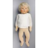 Puppe "Du Mein", Käthe Kruse, 1988, H.50cm, Körper formgeschäumt, Fußsohlen gem
