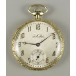2 Taschenuhren: Tacy Watch&Co, Admiral, 1930er Jahre, 14 Karat vergoldet, zart