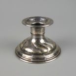 kleiner Kerzenleuchter, Dresdner Hofmuster, Silber geprüft, H.5cm, Gew.40g