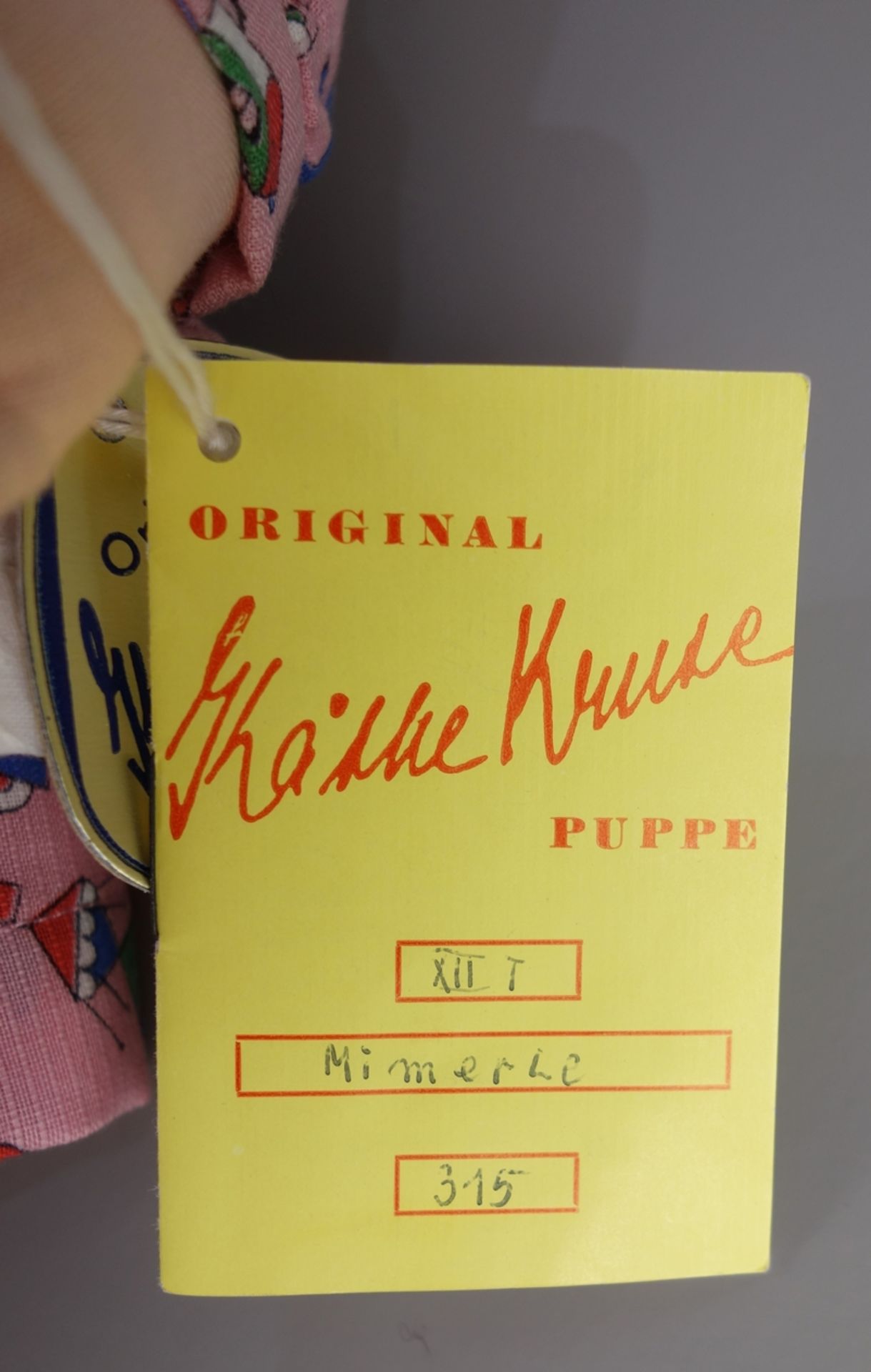 Puppe "Mimerle", Käthe Kruse, 1980er Jahre, H.47cm, Körper formgeschäumt, Fußso - Bild 5 aus 5