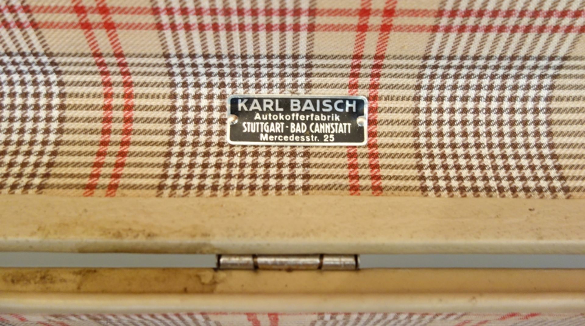 Koffer für Mercedes-Benz, Karl Baisch, 1950er /1960er Jahre, beige-grau, H*L*T - Bild 3 aus 5