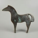 Pferd, Bronze, 90er Jahre, Entwurf Raimund Schmelter, H.14cm