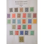 Briefmarkensammlung Alliierte Besetzung UKD, USA, UdSSR, Frankreich, 1945 - 194