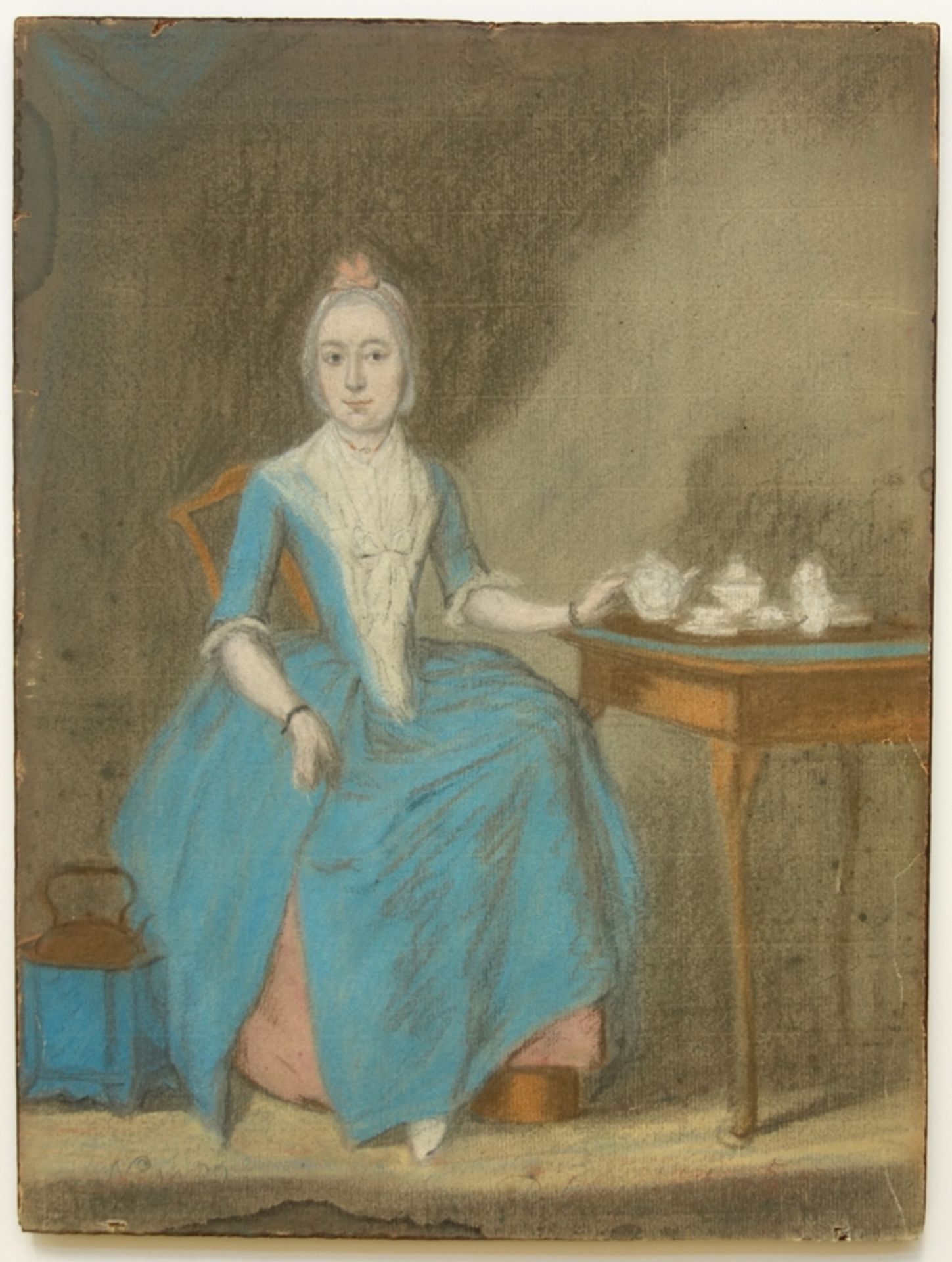 Rienk Jelgerhuis (1729, Leeuwarden - 1806, Amsterdam/NL), "Portrait einer junge