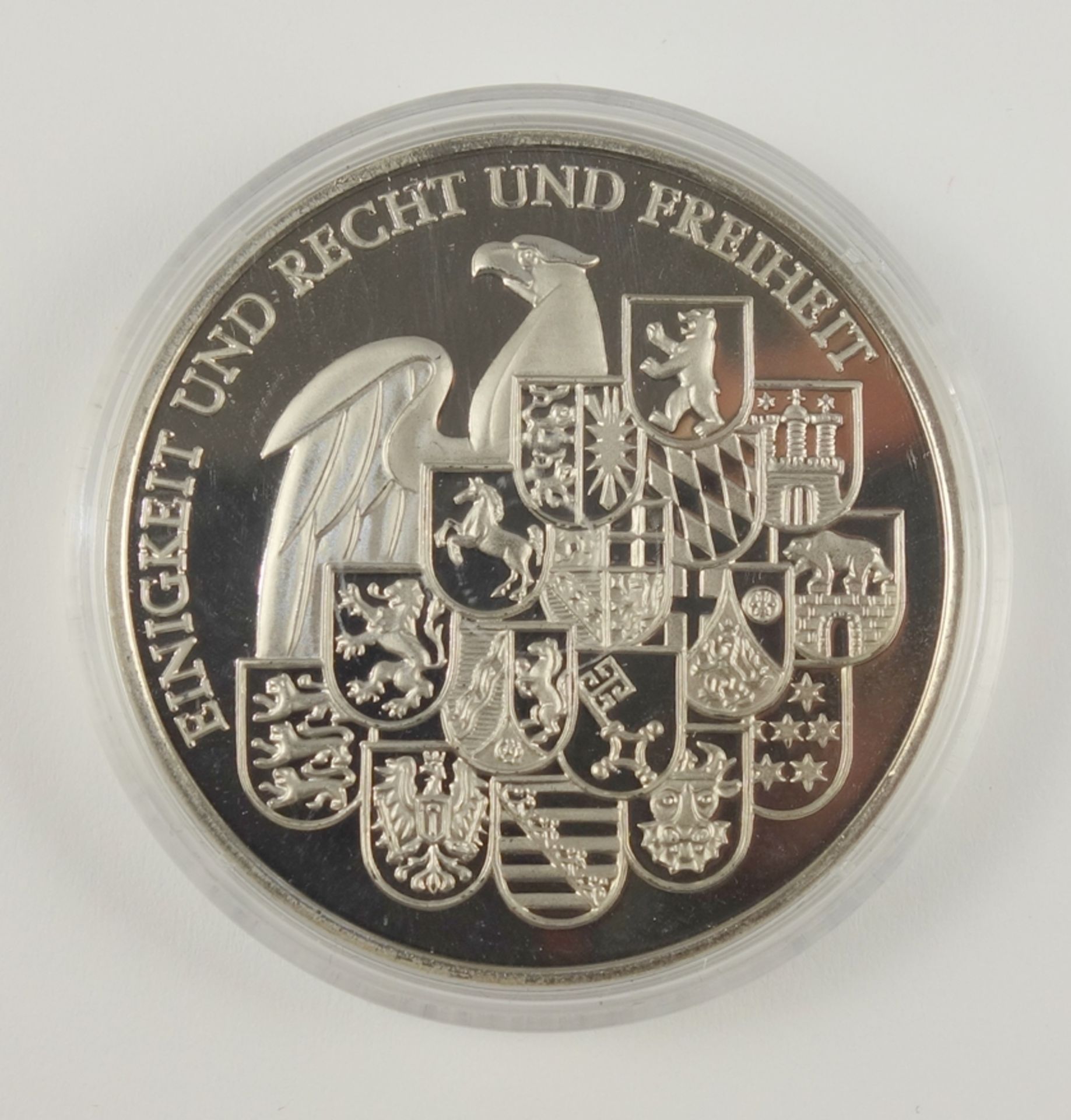 Medaille Weimar, J.W. Goethe und F. Schiller - Einigkeit und Recht und Freiheit - Bild 2 aus 2