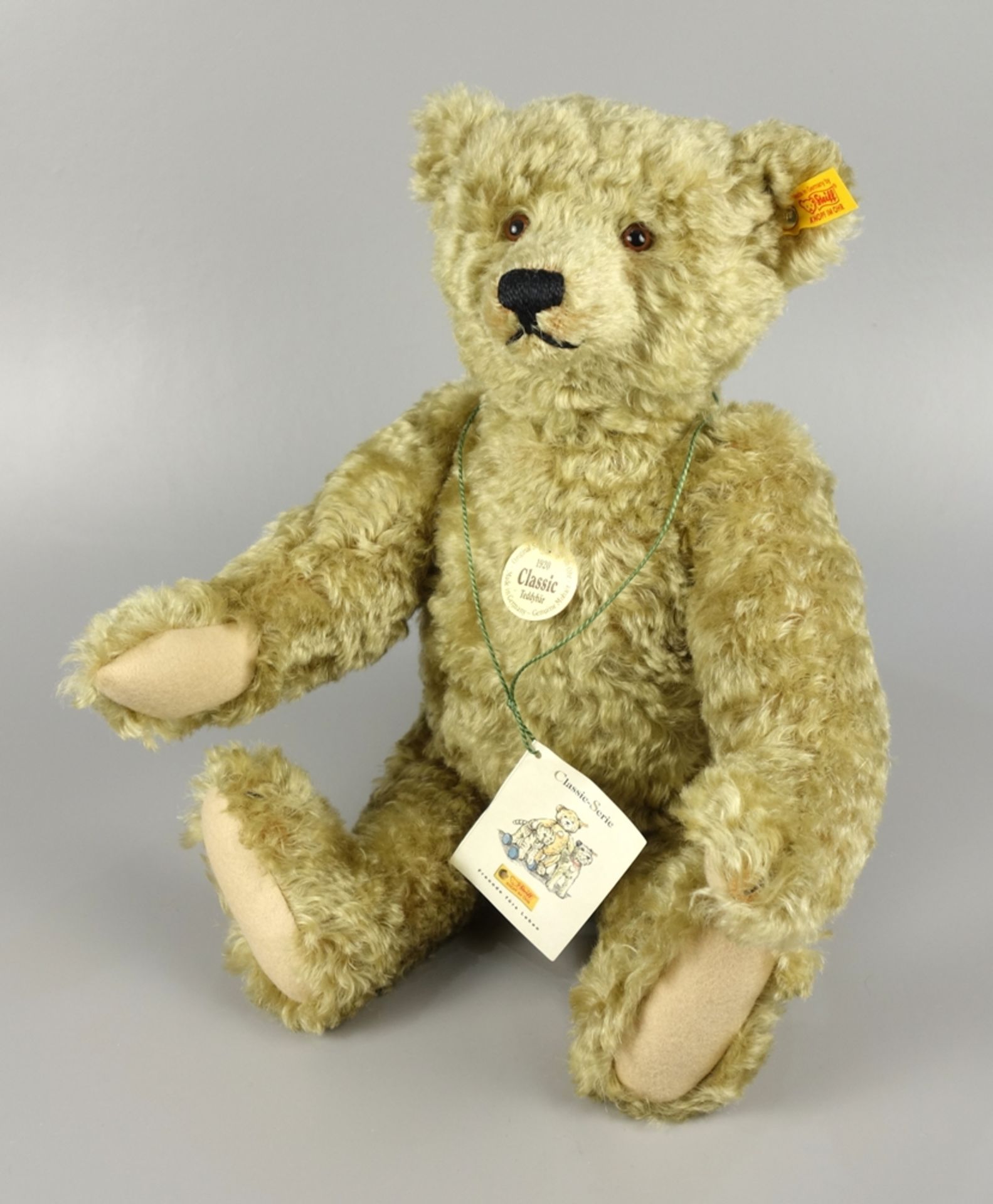 Teddybär, Steiff, Classic-Serie "1920", Nr. 000751, frühe 2000er Jahre, Brummst - Bild 2 aus 5