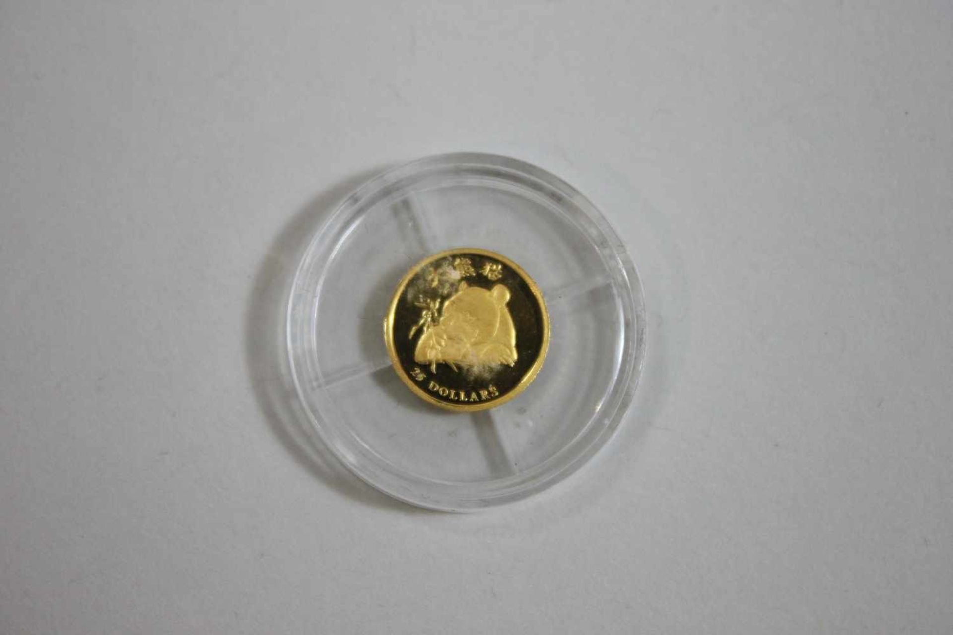 Goldmünze, Liberia, 2003, 0,73 g.- - -27.00 % buyer's premium on the hammer priceVAT margin - Bild 2 aus 2